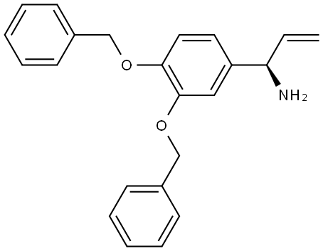 (1R)-1-[3,4-BIS(BENZYLOXY)PHENYL]PROP-2-EN-1-AMINE 结构式