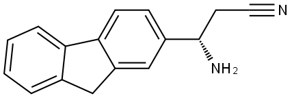 (3S)-3-AMINO-3-FLUOREN-2-YLPROPANENITRILE,1213857-95-4,结构式