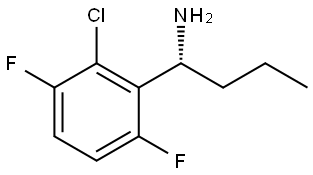 (1R)-1-(2-CHLORO-3,6-DIFLUOROPHENYL)BUTAN-1-AMINE,1213869-70-5,结构式