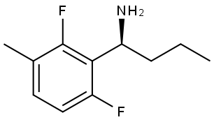 (1S)-1-(2,6-DIFLUORO-3-METHYLPHENYL)BUTAN-1-AMINE 结构式