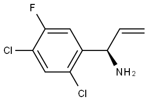 (1R)-1-(2,4-DICHLORO-5-FLUOROPHENYL)PROP-2-EN-1-AMINE,1213903-41-3,结构式