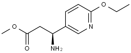 METHYL (3S)-3-AMINO-3-(6-ETHOXY(3-PYRIDYL))PROPANOATE,1213913-53-1,结构式