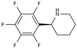 (2S)-2-(2,3,4,5,6-PENTAFLUOROPHENYL)PIPERIDINE 结构式