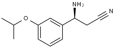 (3S)-3-AMINO-3-[3-(METHYLETHOXY)PHENYL]PROPANENITRILE 结构式