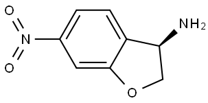 (3R)-6-nitro-2,3-dihydro-1-benzofuran-3-amine 结构式