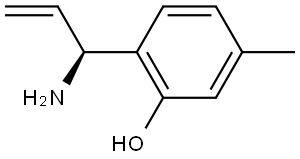 2-((1S)-1-AMINOPROP-2-ENYL)-5-METHYLPHENOL Structure