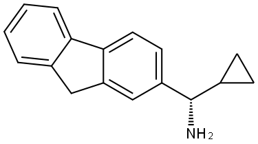 (1S)-CYCLOPROPYLFLUOREN-2-YLMETHYLAMINE 结构式