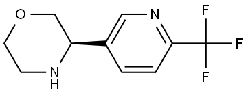 (3R)-3-[6-(trifluoromethyl)pyridin-3-yl]morpholine Structure