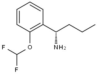 (1S)-1-[2-(DIFLUOROMETHOXY)PHENYL]BUTAN-1-AMINE Structure