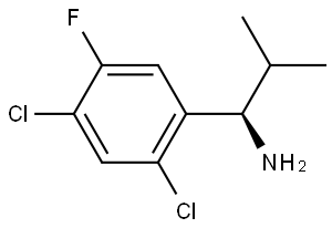 (1R)-1-(2,4-DICHLORO-5-FLUOROPHENYL)-2-METHYLPROPAN-1-AMINE 结构式