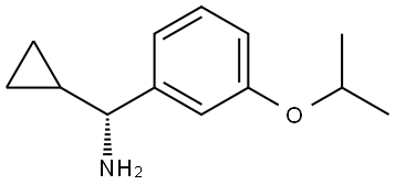 (1R)CYCLOPROPYL[3-(METHYLETHOXY)PHENYL]METHYLAMINE 化学構造式