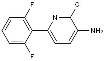 2-Chloro-6-(2,6-difluorophenyl)-3-pyridinamine Struktur