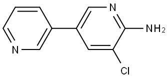 5-chloro-[3,3'-bipyridin]-6-amine,1214333-24-0,结构式