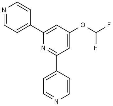 4-(Difluoromethoxy)-2,6-di(pyridin-4-yl)pyridine Structure