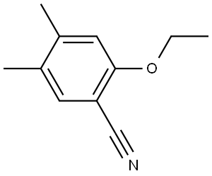 2-Ethoxy-4,5-dimethylbenzonitrile Structure