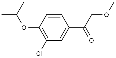 1-[3-Chloro-4-(1-methylethoxy)phenyl]-2-methoxyethanone Structure