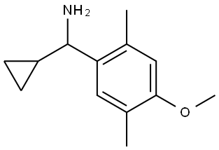 CYCLOPROPYL(4-METHOXY-2,5-DIMETHYLPHENYL)METHANAMINE 结构式