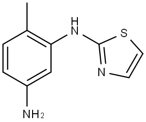 1,3-Benzenediamine, 4-methyl-N3-2-thiazolyl- Structure