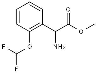 METHYL 2-AMINO-2-[2-(DIFLUOROMETHOXY)PHENYL]ACETATE Structure