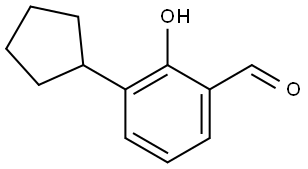 Benzaldehyde, 3-cyclopentyl-2-hydroxy-,121873-68-5,结构式