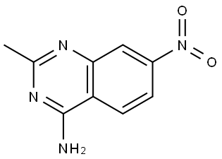 2-methyl-7-nitroquinazolin-4-amine Struktur