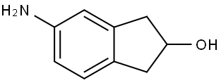 (-)-5-Amino-2,3-dihydro-1H-inden-2-ol Structure