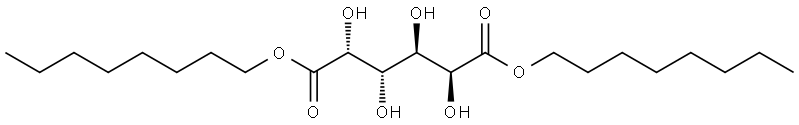 D-葡萄糖二酸二辛酯 结构式