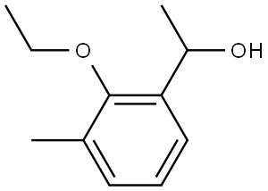 1-(2-ethoxy-3-methylphenyl)ethanol Struktur