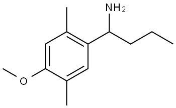 1-(4-METHOXY-2,5-DIMETHYLPHENYL)BUTAN-1-AMINE 结构式