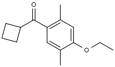 Cyclobutyl(4-ethoxy-2,5-dimethylphenyl)methanone 结构式