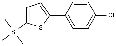 2-(4-Chlorophenyl)-5-(trimethylsilyl)thiophene Structure