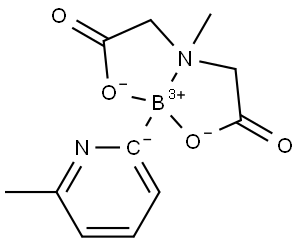 6-甲基吡啶基-2-硼酸甲基亚氨基二乙酸酯,1227700-42-6,结构式