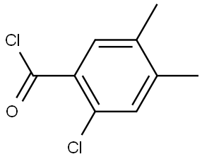 2-chloro-4,5-dimethylbenzoyl chloride Structure