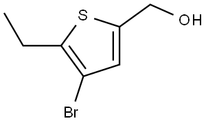 (4-bromo-5-ethylthiophen-2-yl)methanol Structure