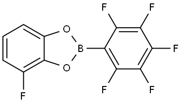 4-Fluoro-2-(2,3,4,5,6-pentafluorophenyl)-1,3,2-benzodioxaborole 结构式