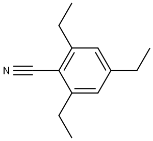 2,4,6-Triethylbenzonitrile,123372-73-6,结构式