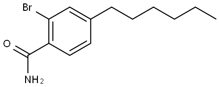 2-Bromo-4-hexylbenzamide 结构式