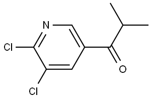 1-(5,6-Dichloro-3-pyridinyl)-2-methyl-1-propanone 结构式