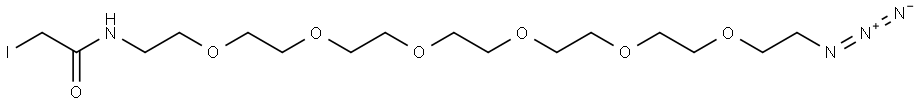 叠氮-六聚乙二醇-碘乙酰胺 结构式