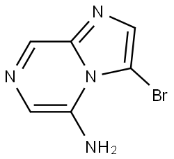 3-bromoimidazo[1,2-a]pyrazin-5-amine Struktur