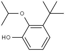 3-(tert-butyl)-2-isopropoxyphenol Struktur