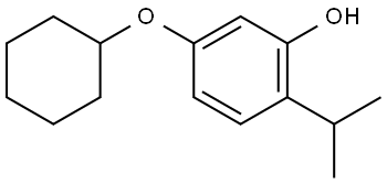 5-(Cyclohexyloxy)-2-(1-methylethyl)phenol 结构式