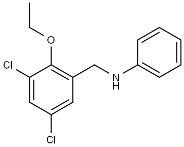 3,5-Dichloro-2-ethoxy-N-phenylbenzenemethanamine 结构式