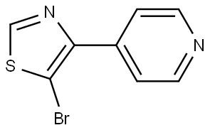 5-Bromo-4-(4-pyridyl)thiazole Structure