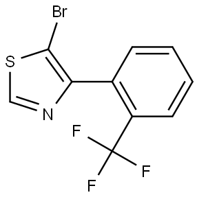 5-Bromo-4-(2-trifluoromethylphenyl)thiazole Struktur