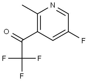 2,2,2-Trifluoro-1-(5-fluoro-2-methylpyridin-3-yl)ethanone Struktur