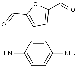 p-PDA-DFF COF Struktur