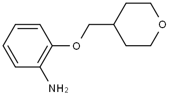 2-[(Tetrahydro-2H-pyran-4-yl)methoxy]benzenamine 化学構造式