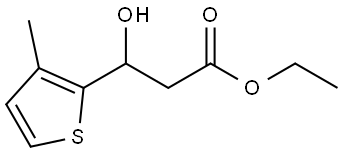 3-羟基-3-(3-甲基-2-噻吩基)丙酸乙酯, 1248325-58-7, 结构式