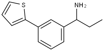 1-[3-(THIOPHEN-2-YL)PHENYL]PROPAN-1-AMINE Structure